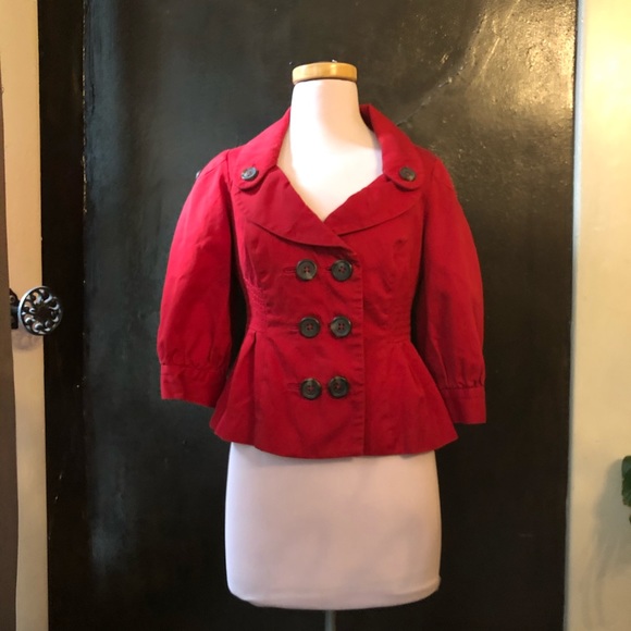 Florist Cerise Flamé jacket from Anthropologie - Picture 2 of 4